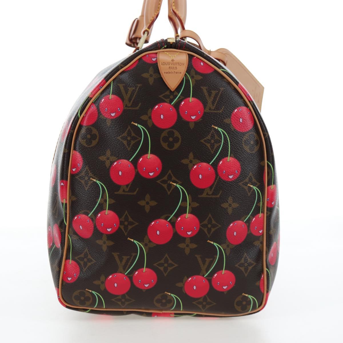 LOUIS VUITTON Monogram Cherry Keepall 45 Boston Bag M95011 LV Auth am12388SM
