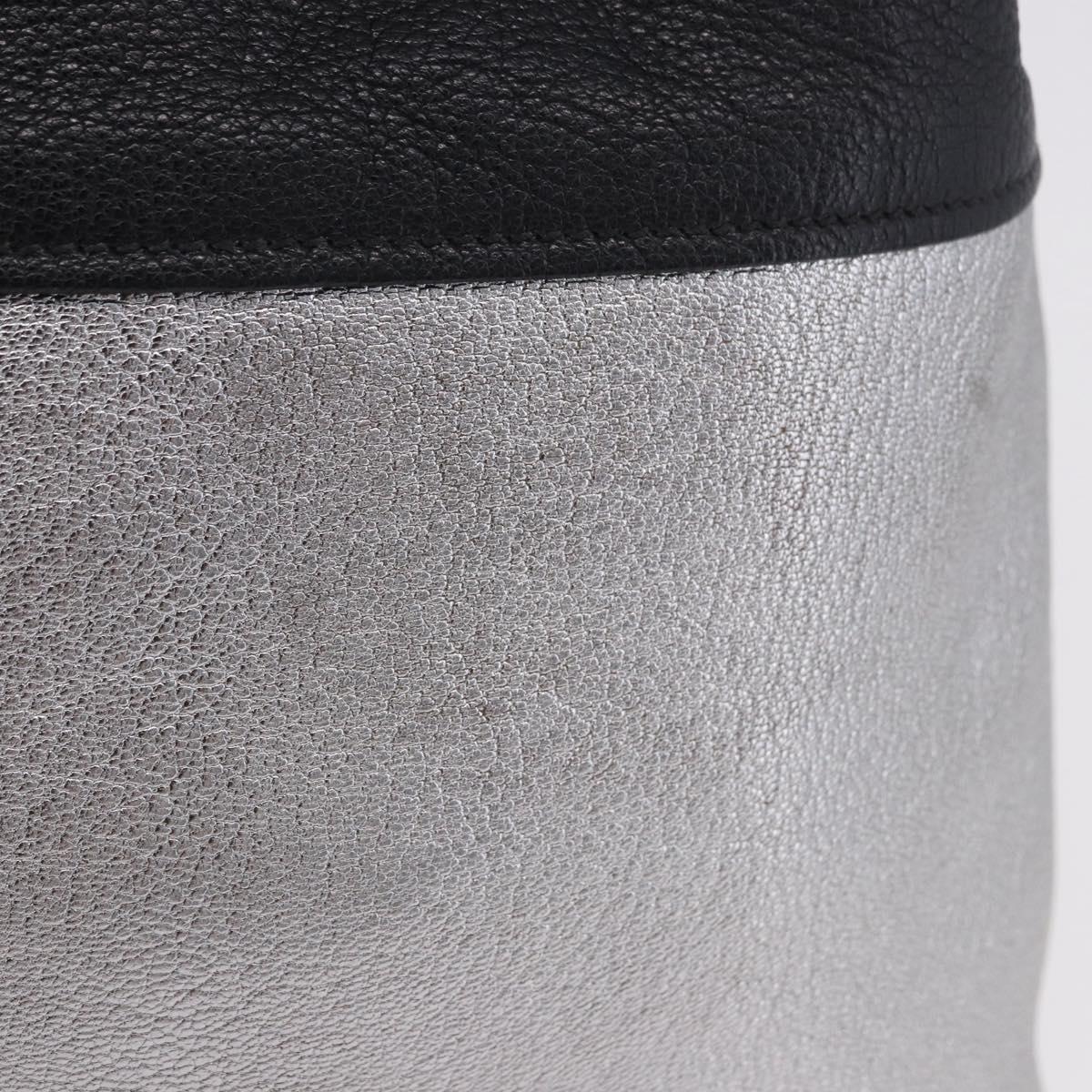 Miu Miu Shoulder Bag Leather Silver R1129C Auth am12389A