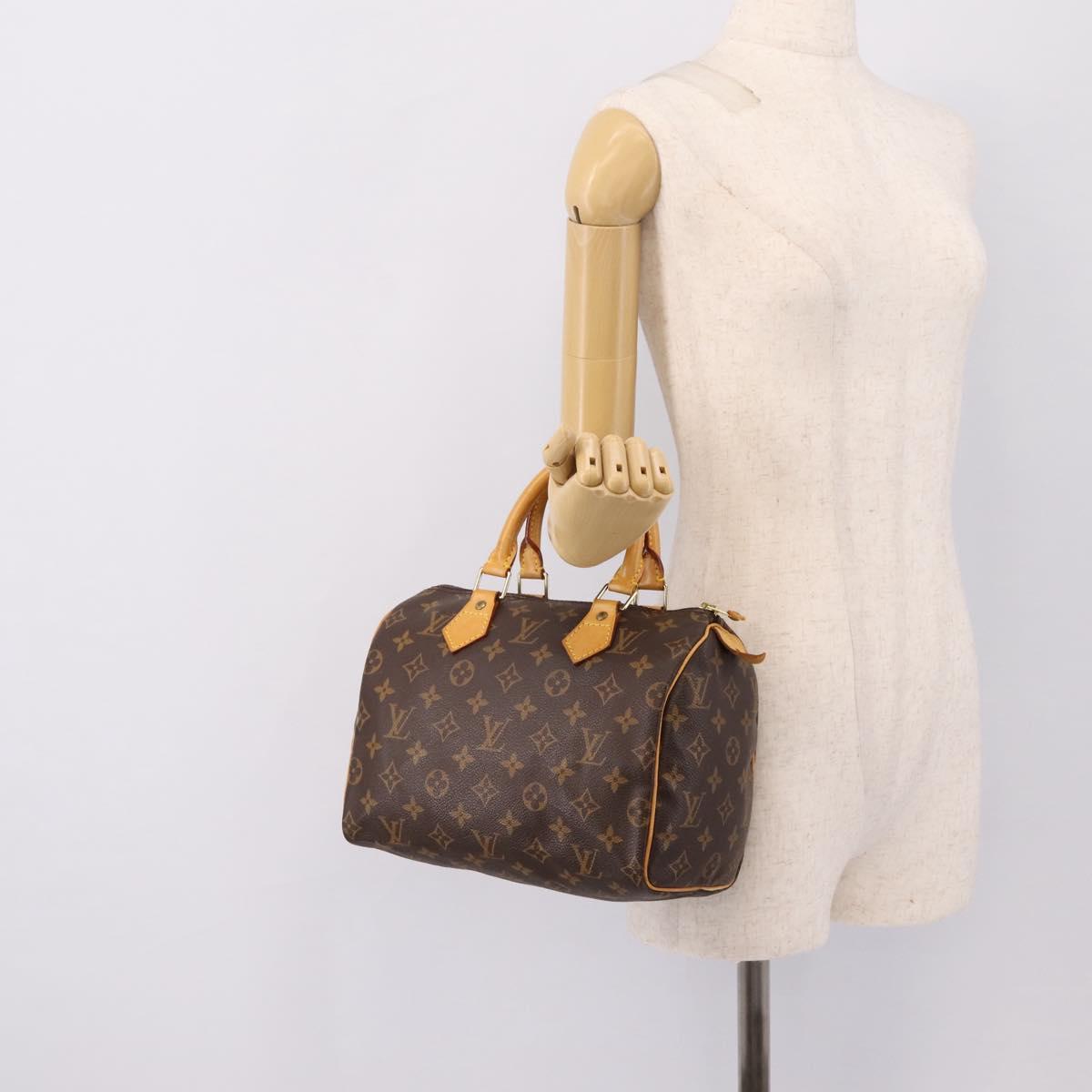 LOUIS VUITTON Monogram Speedy 25 Hand Bag M41528 LV Auth am12394A