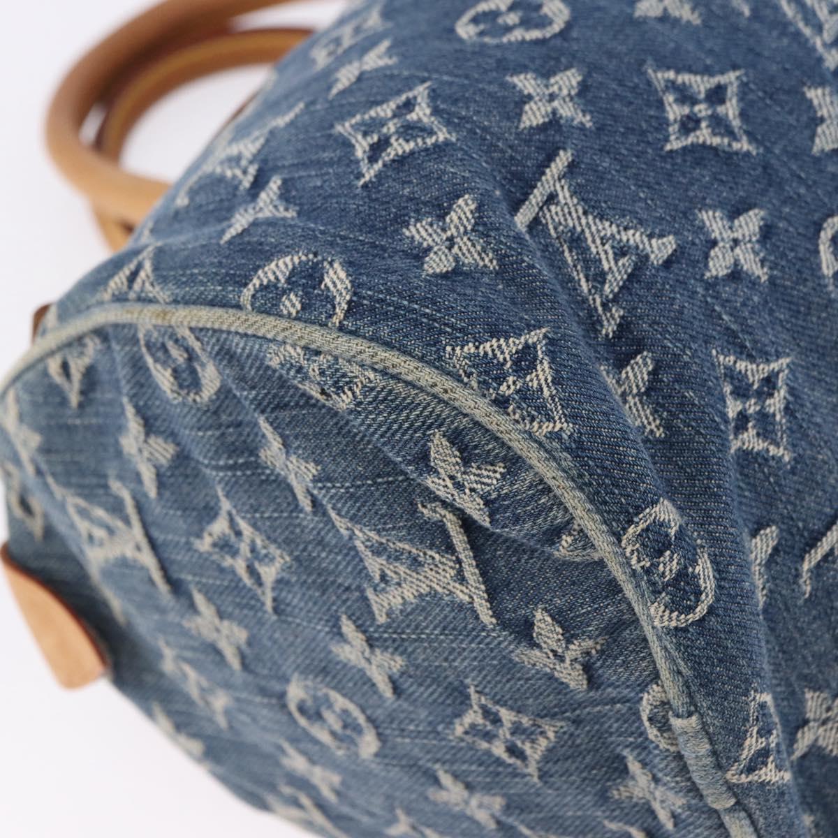 LOUIS VUITTON Monogram Denim Neo Speedy Hand Bag Blue M95019 LV Auth am12396SAM