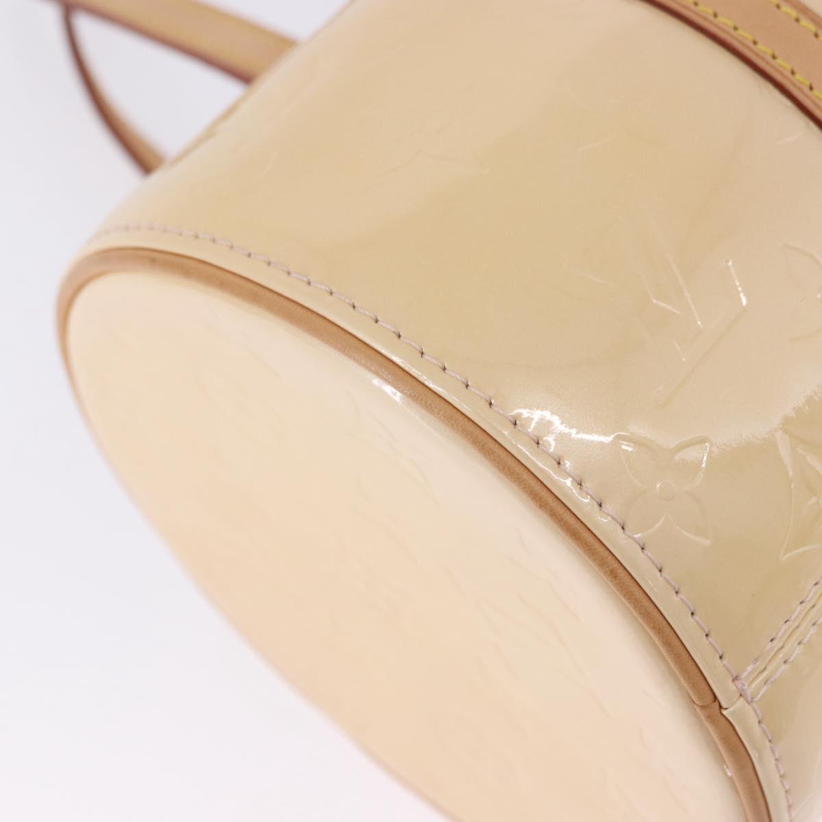 LOUIS VUITTON Monogram Vernis Bedford Hand Bag Beige M91006 LV Auth am12403V