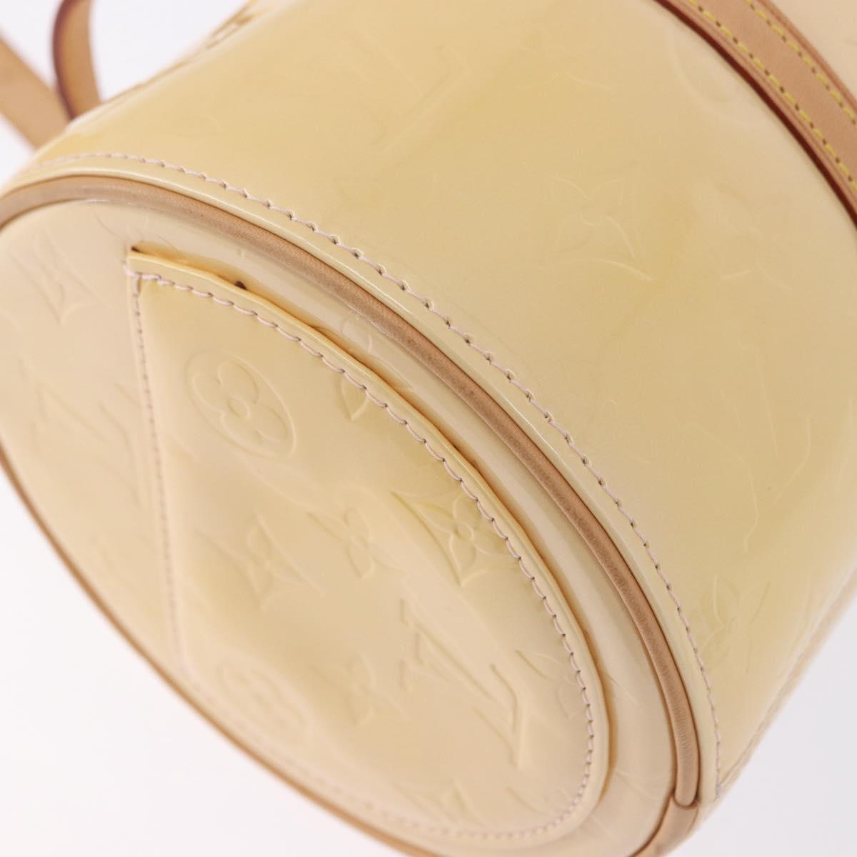 LOUIS VUITTON Monogram Vernis Bedford Hand Bag Beige M91006 LV Auth am12403V