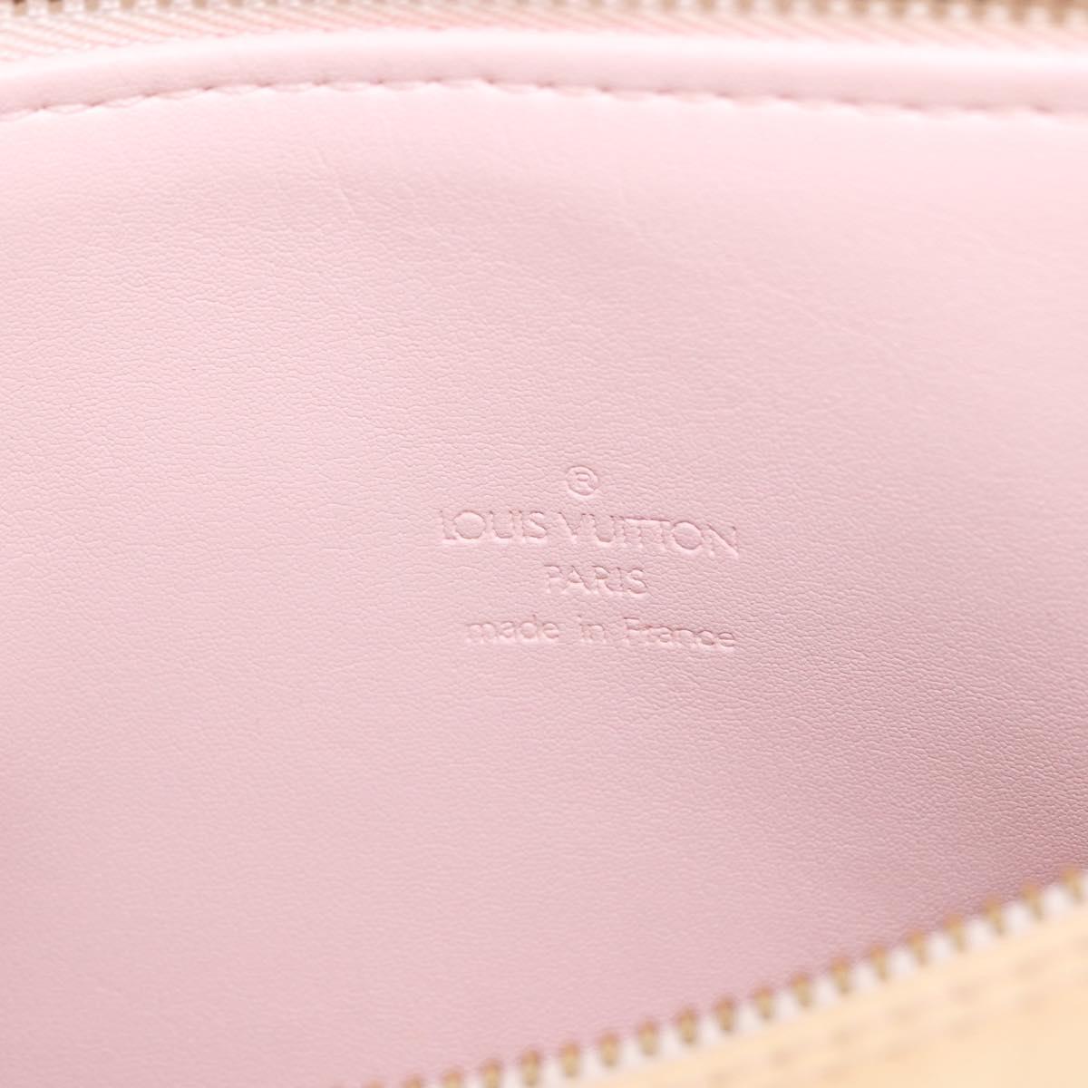 LOUIS VUITTON Monogram Vernis Bedford Hand Bag Beige M91006 LV Auth am12403V