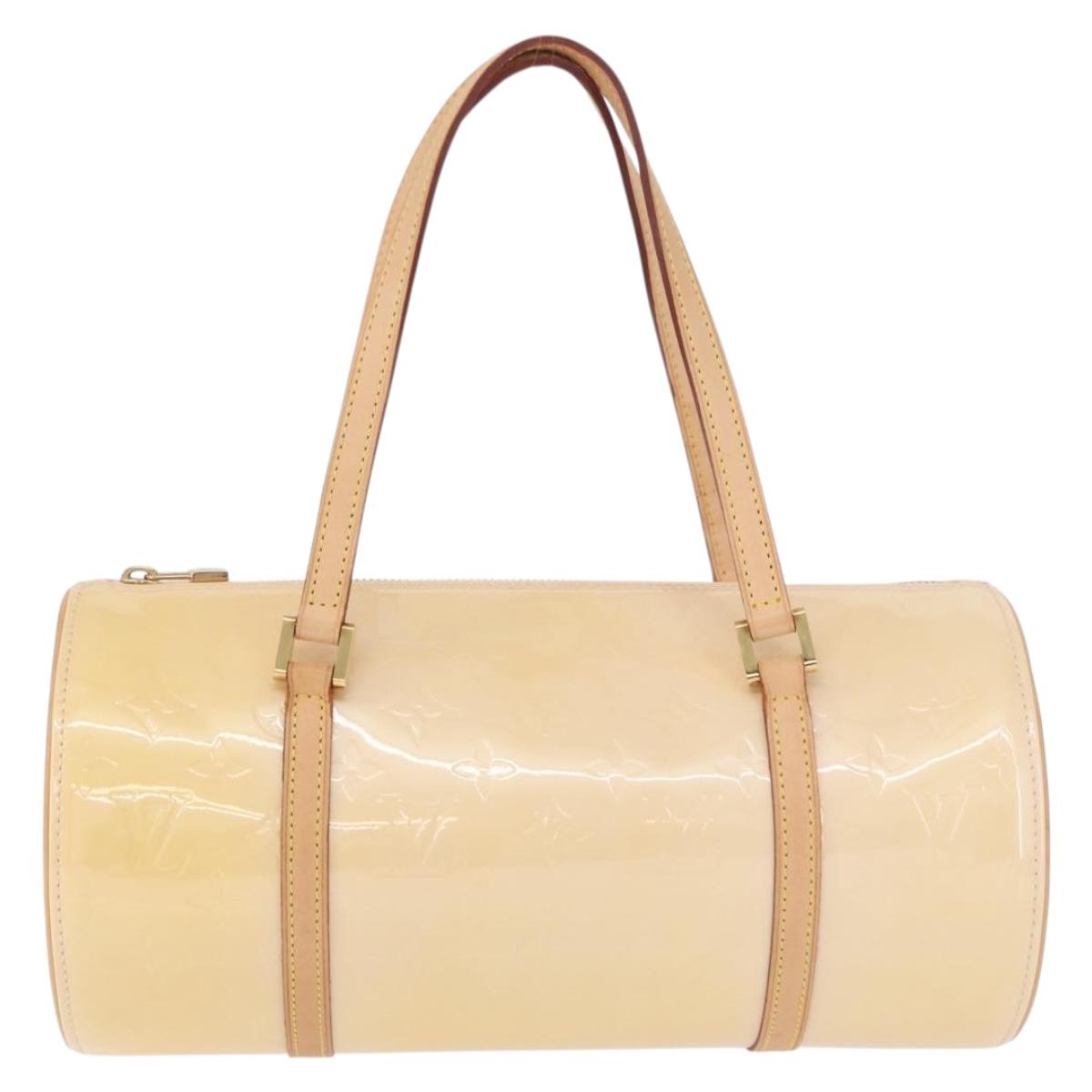 LOUIS VUITTON Monogram Vernis Bedford Hand Bag Beige M91006 LV Auth am12403V