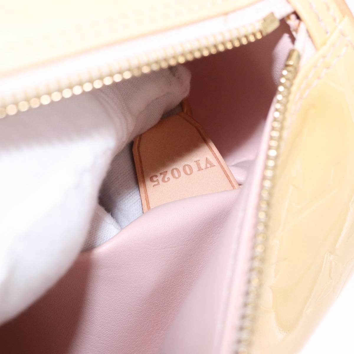 LOUIS VUITTON Monogram Vernis Bedford Hand Bag Beige M91006 LV Auth am12403V