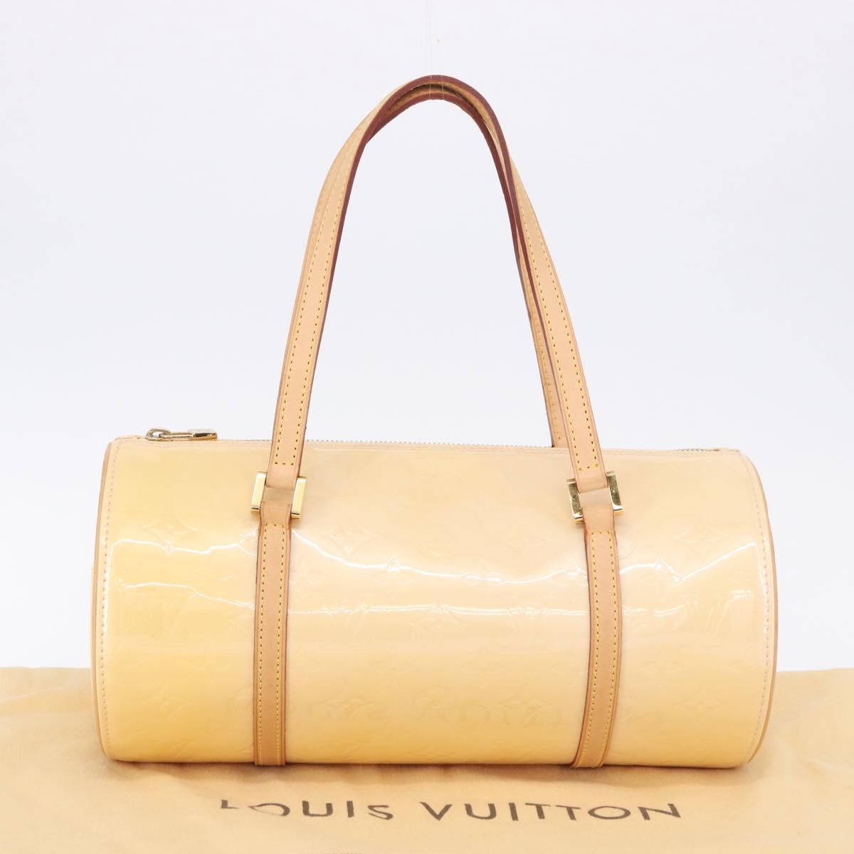 LOUIS VUITTON Monogram Vernis Bedford Hand Bag Beige M91006 LV Auth am12403V