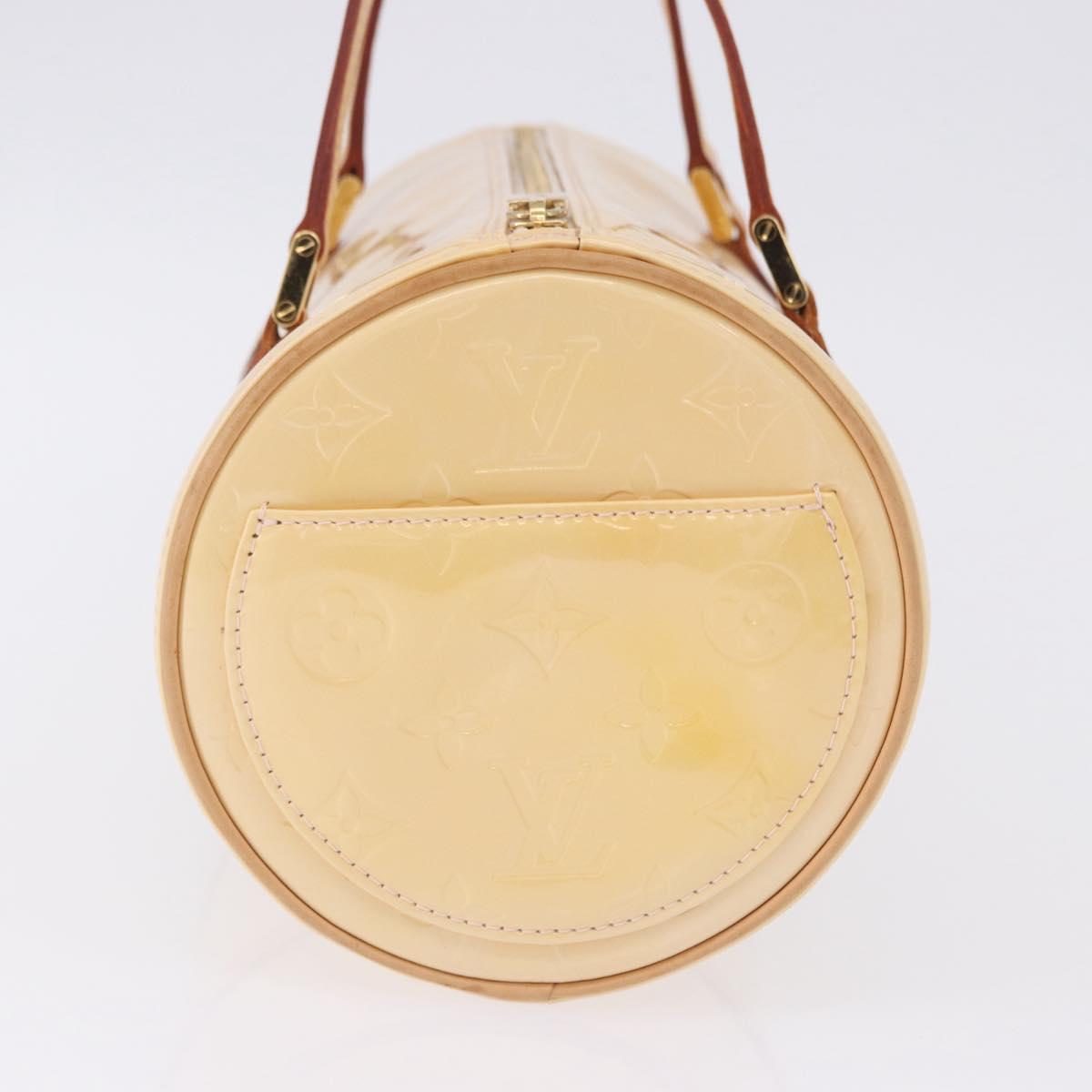 LOUIS VUITTON Monogram Vernis Bedford Hand Bag Beige M91006 LV Auth am12403V