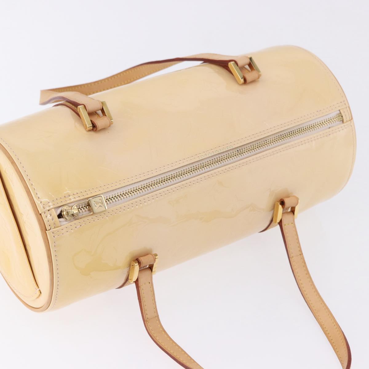 LOUIS VUITTON Monogram Vernis Bedford Hand Bag Beige M91006 LV Auth am12403V