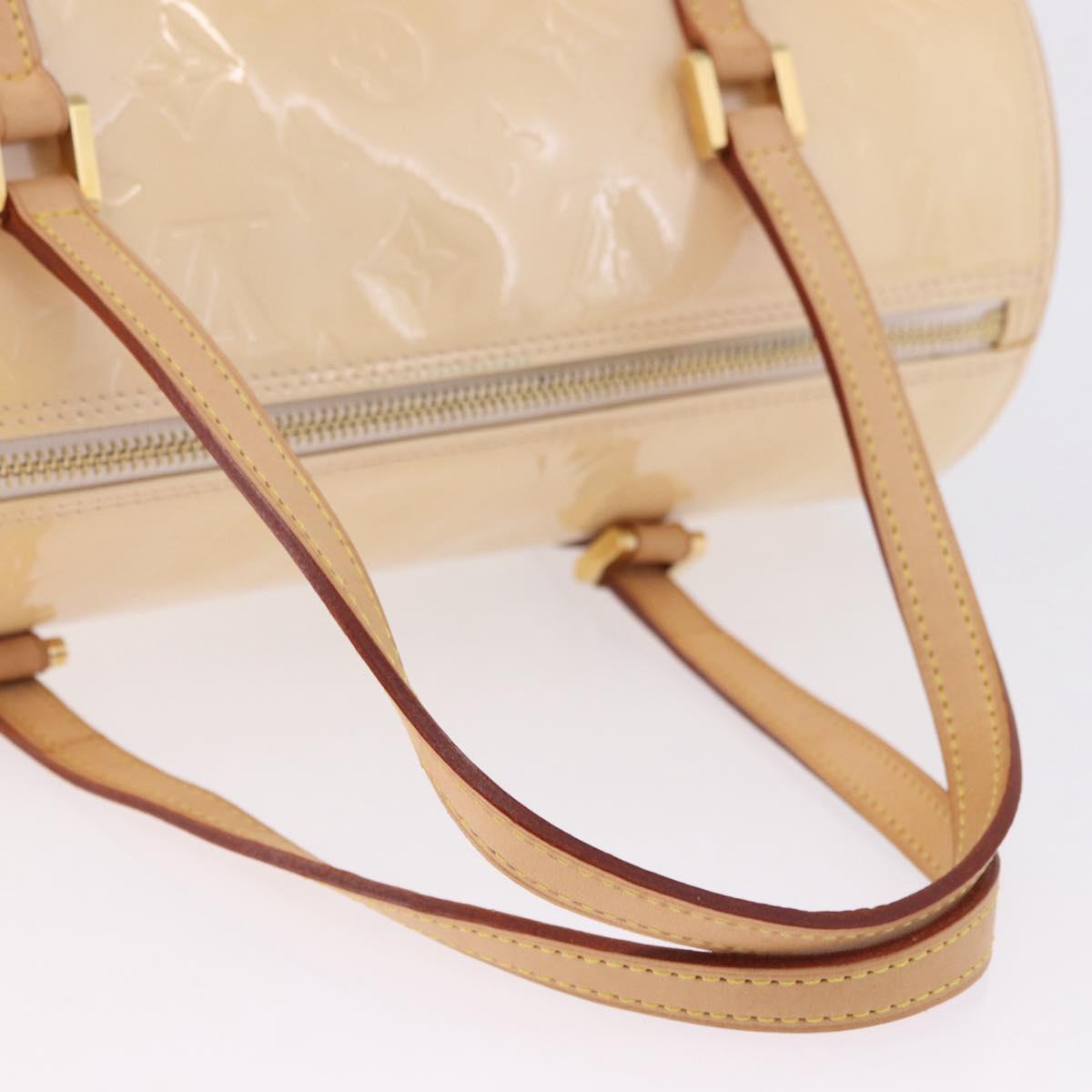LOUIS VUITTON Monogram Vernis Bedford Hand Bag Beige M91006 LV Auth am12403V