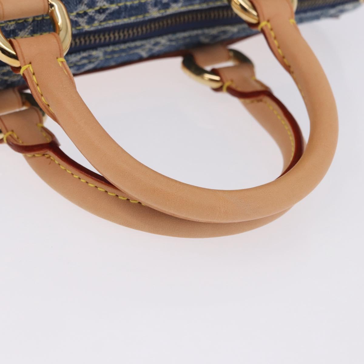 LOUIS VUITTON Monogram Denim Neo Speedy Hand Bag Blue M95019 LV Auth am12404SM
