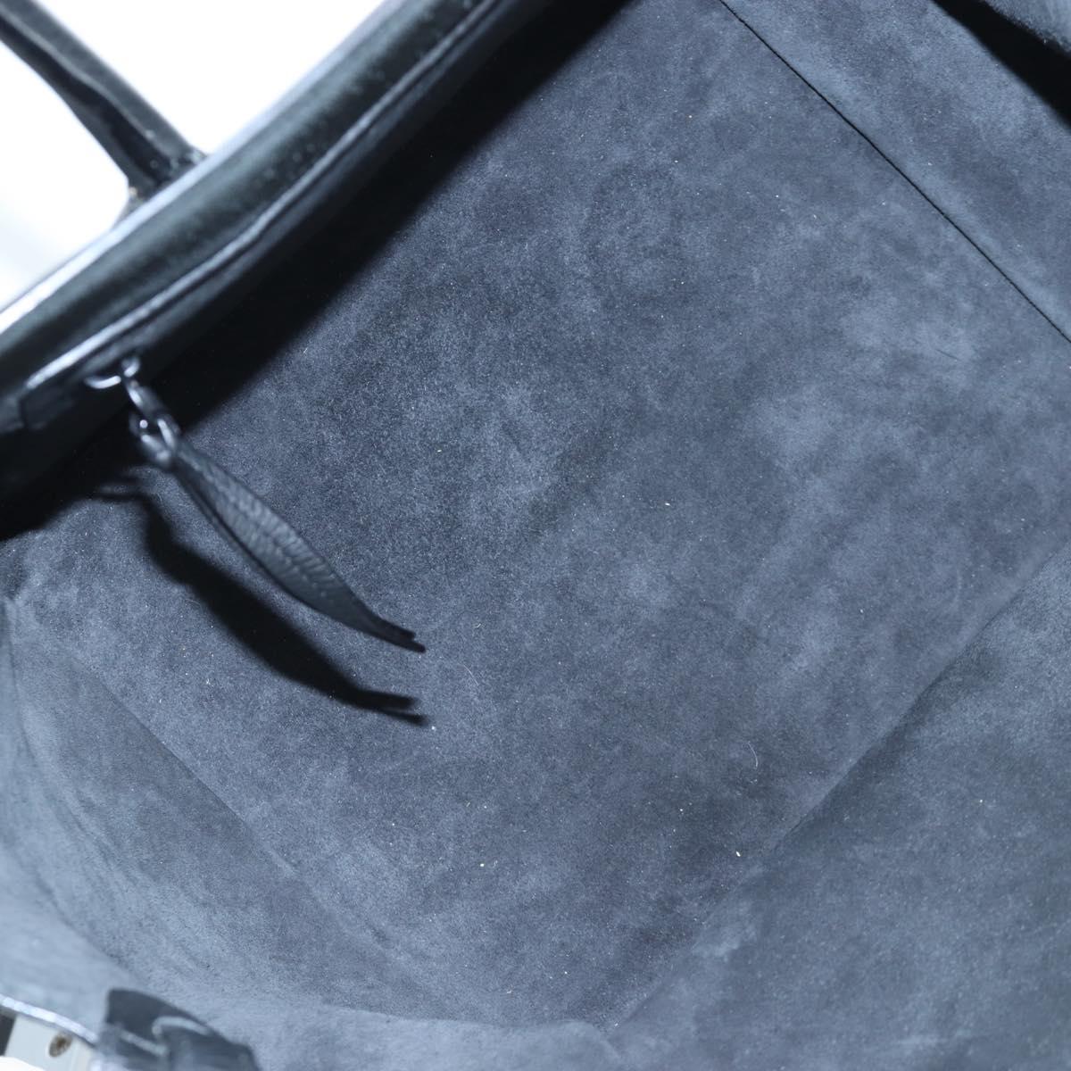 CELINE Luggage Phantom Hand Bag Leather Black Auth am12412M