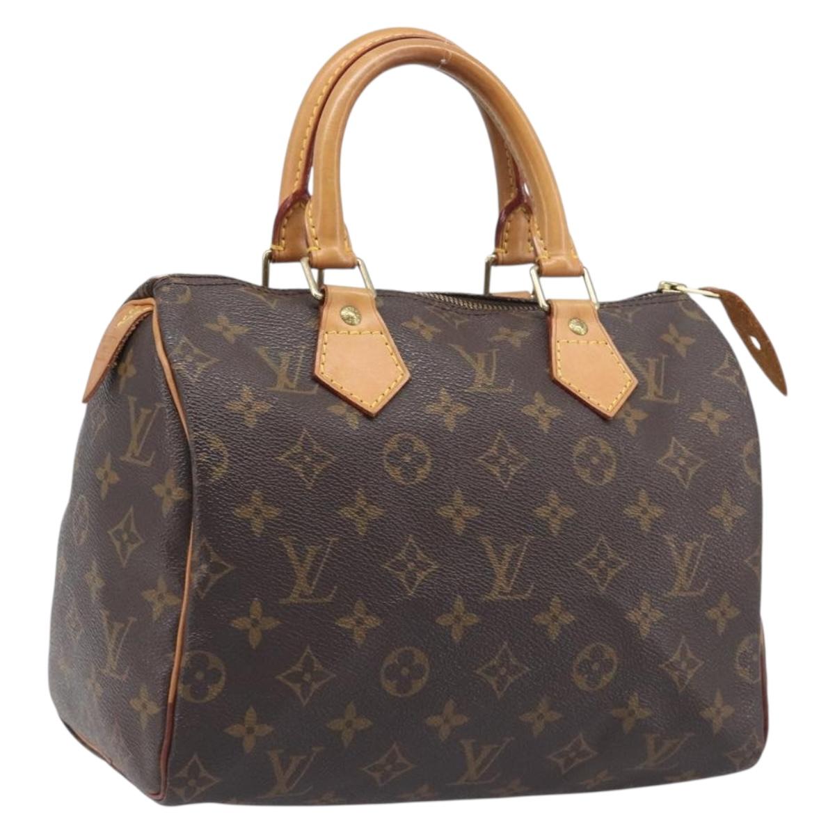 LOUIS VUITTON Monogram Speedy 25 Hand Bag M41528 LV Auth am12418V