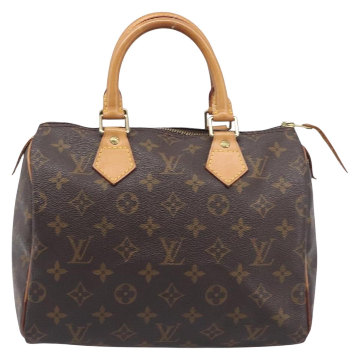 LOUIS VUITTON Monogram Speedy 25 Hand Bag M41528 LV Auth am12418V