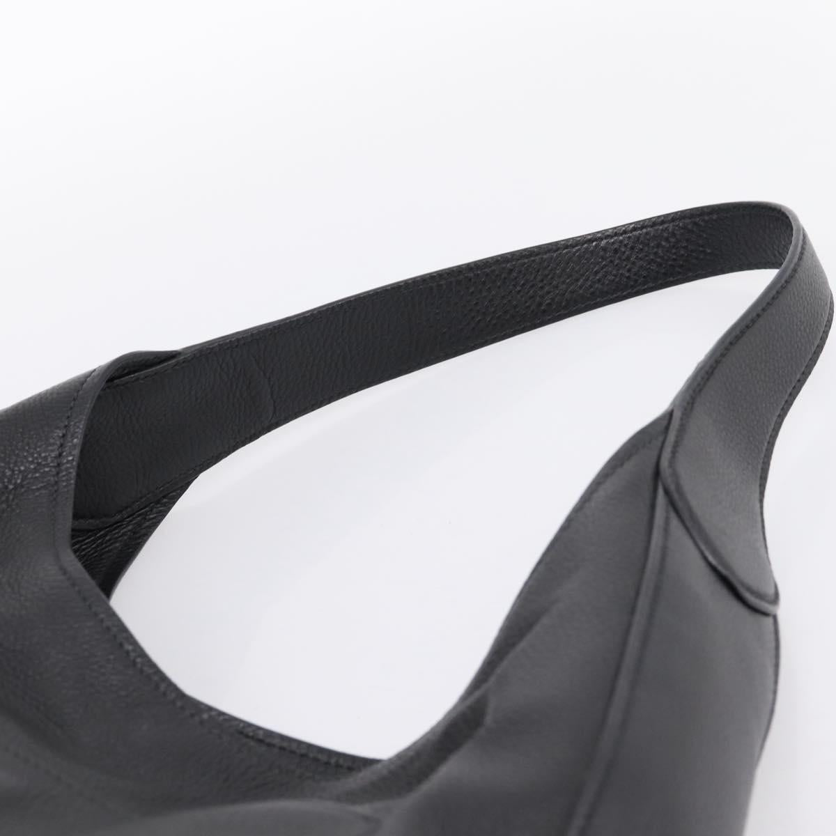 PRADA Shoulder Bag Taurillon Leather Black Auth am12420SAM