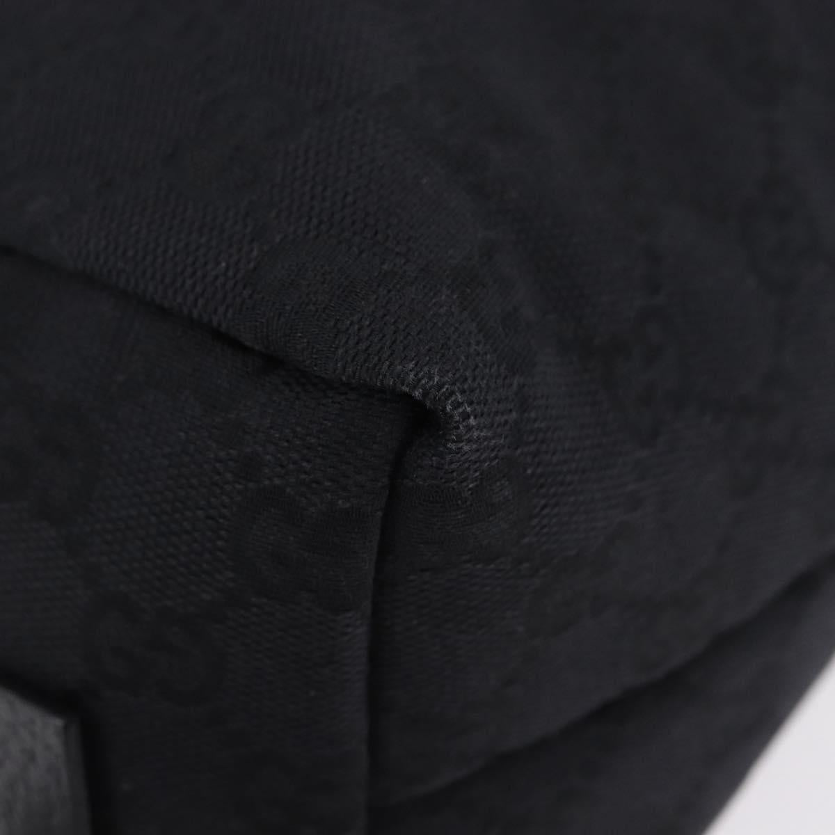 GUCCI GG Canvas Hand Bag Black 124542 Auth am12422V