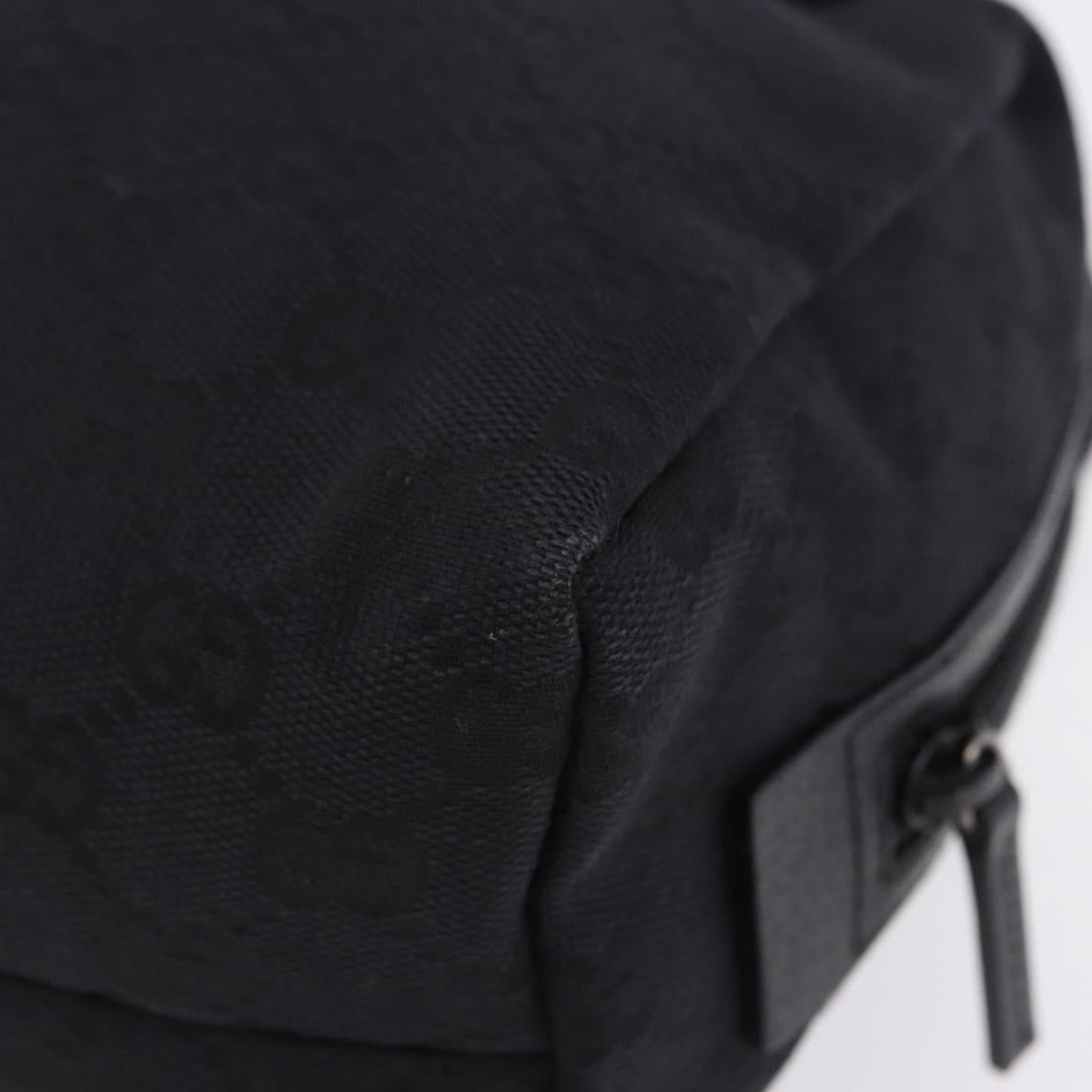 GUCCI GG Canvas Hand Bag Black 124542 Auth am12422V