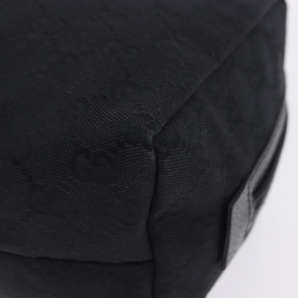 GUCCI GG Canvas Hand Bag Black 124542 Auth am12422V