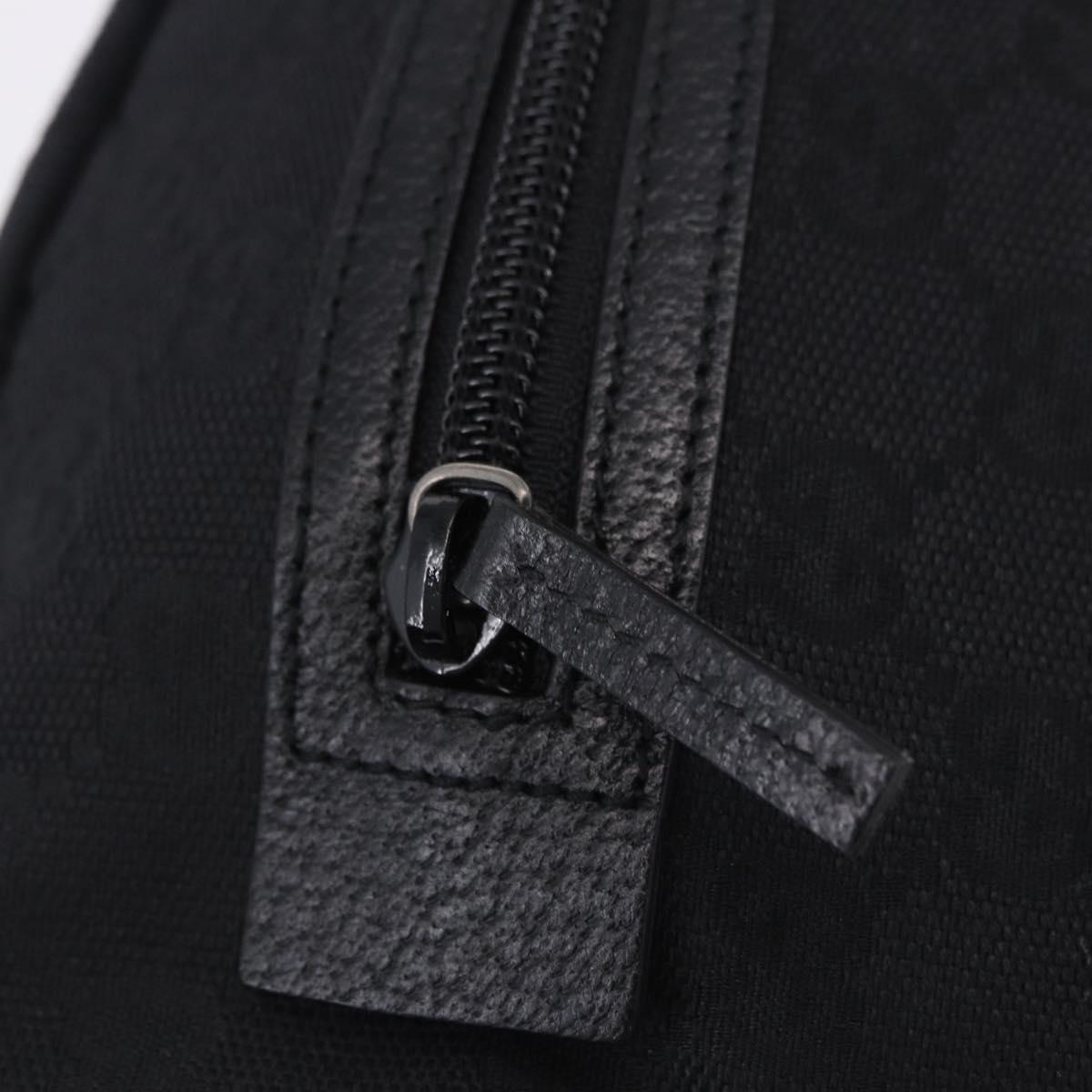GUCCI GG Canvas Hand Bag Black 124542 Auth am12422V