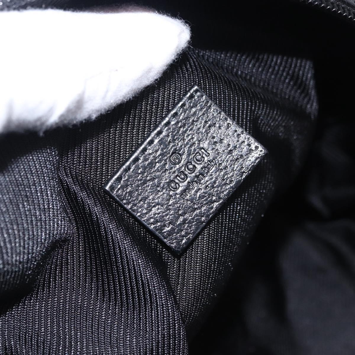 GUCCI GG Canvas Hand Bag Black 124542 Auth am12422V