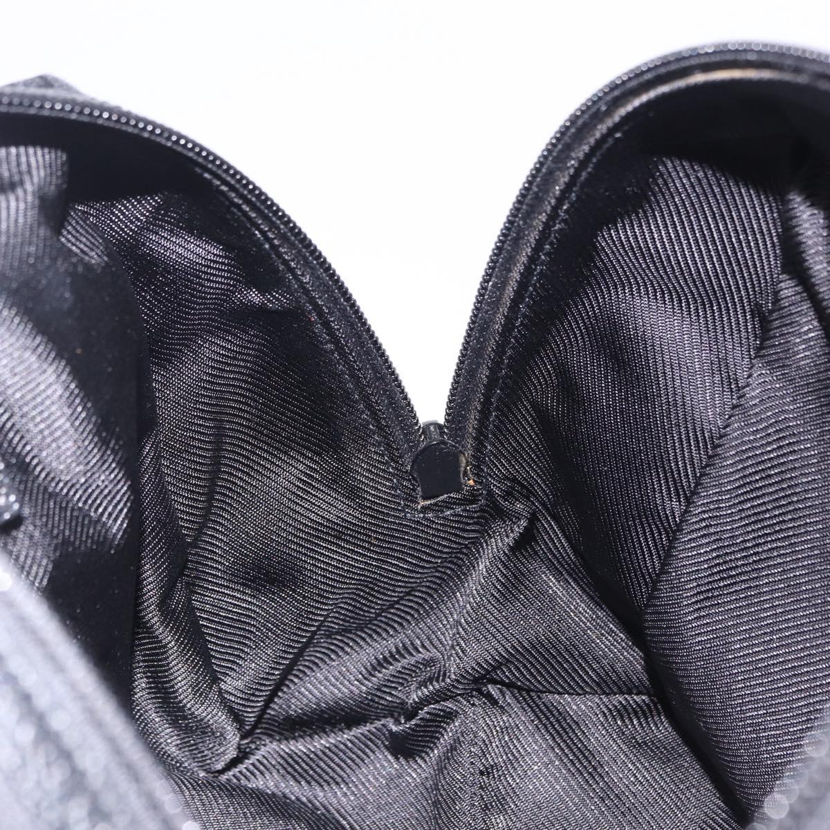 GUCCI GG Canvas Hand Bag Black 124542 Auth am12422V