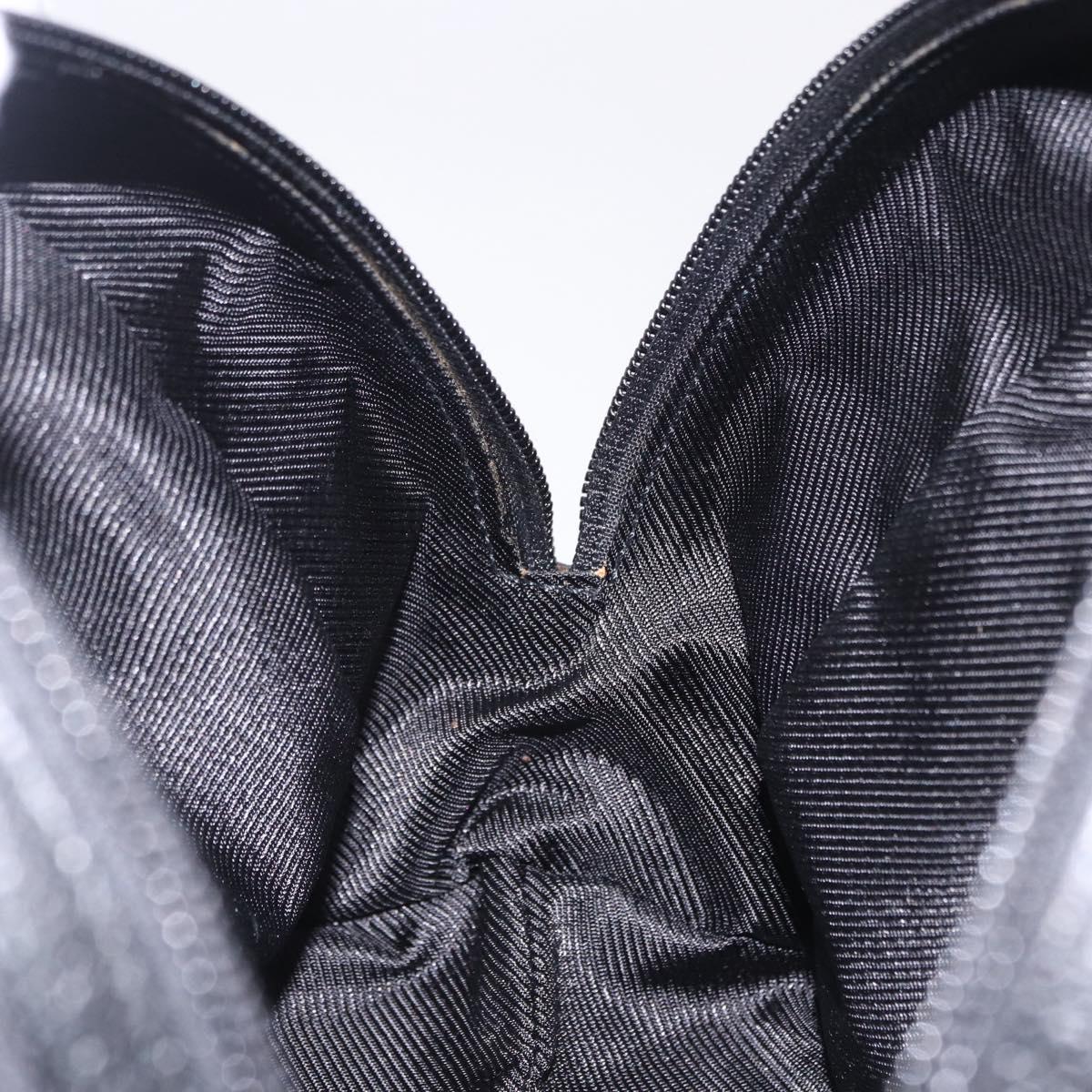 GUCCI GG Canvas Hand Bag Black 124542 Auth am12422V