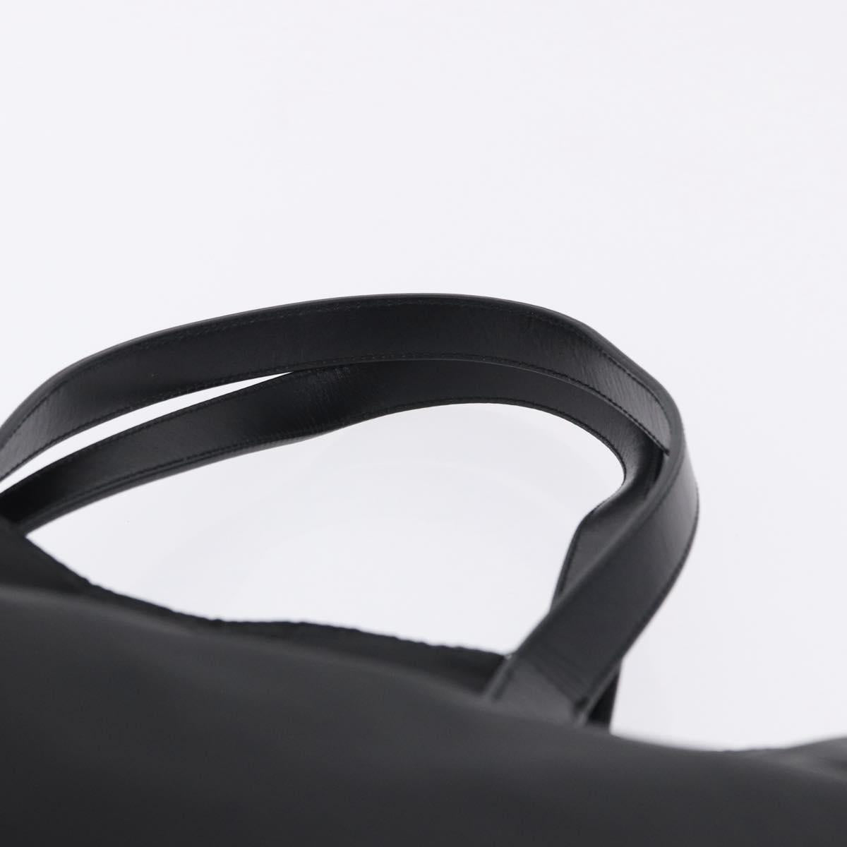 PRADA Tote Bag Nylon Black Silver Auth am12430V