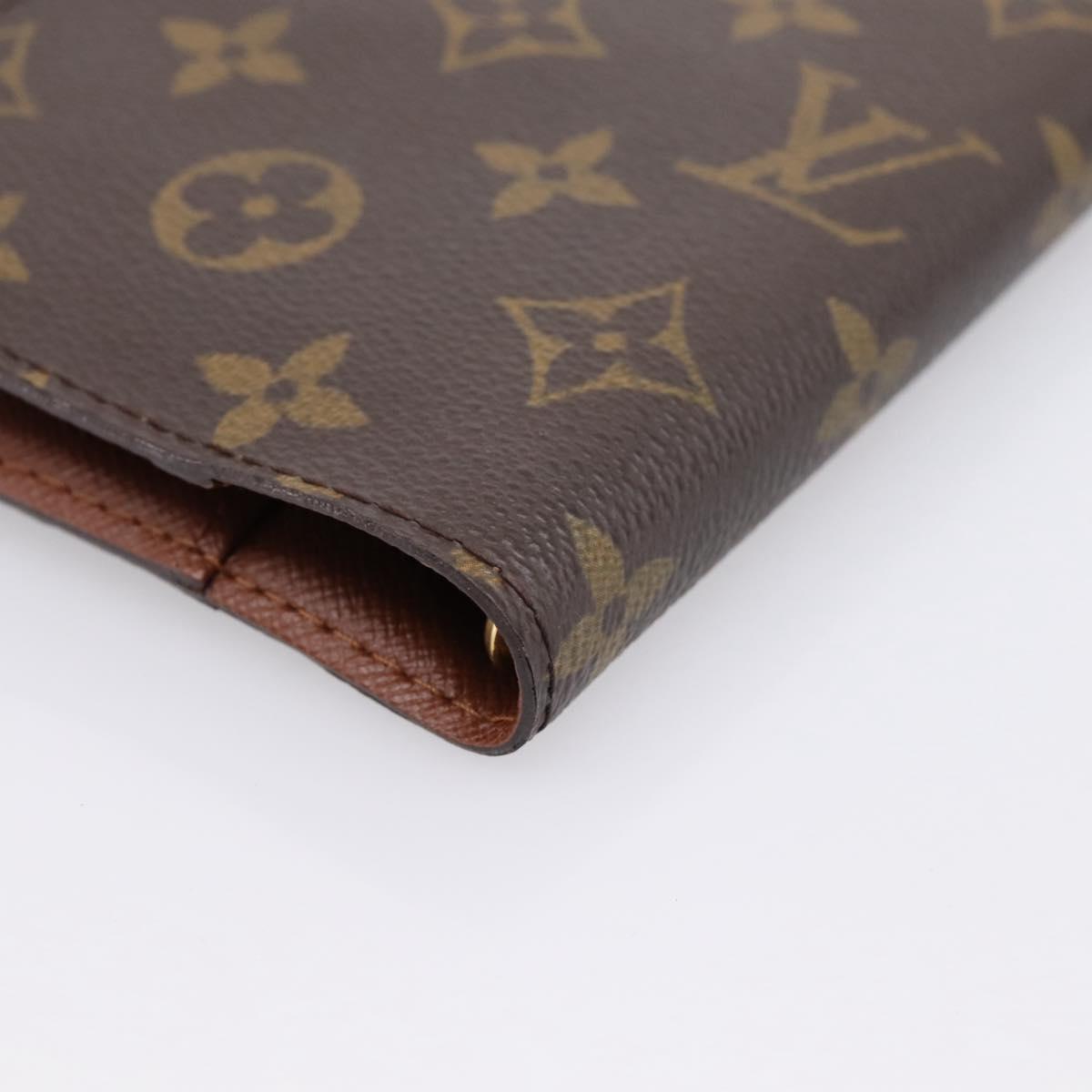 LOUIS VUITTON Monogram Agenda PM Day Planner Cover R20005 LV Auth am12435V