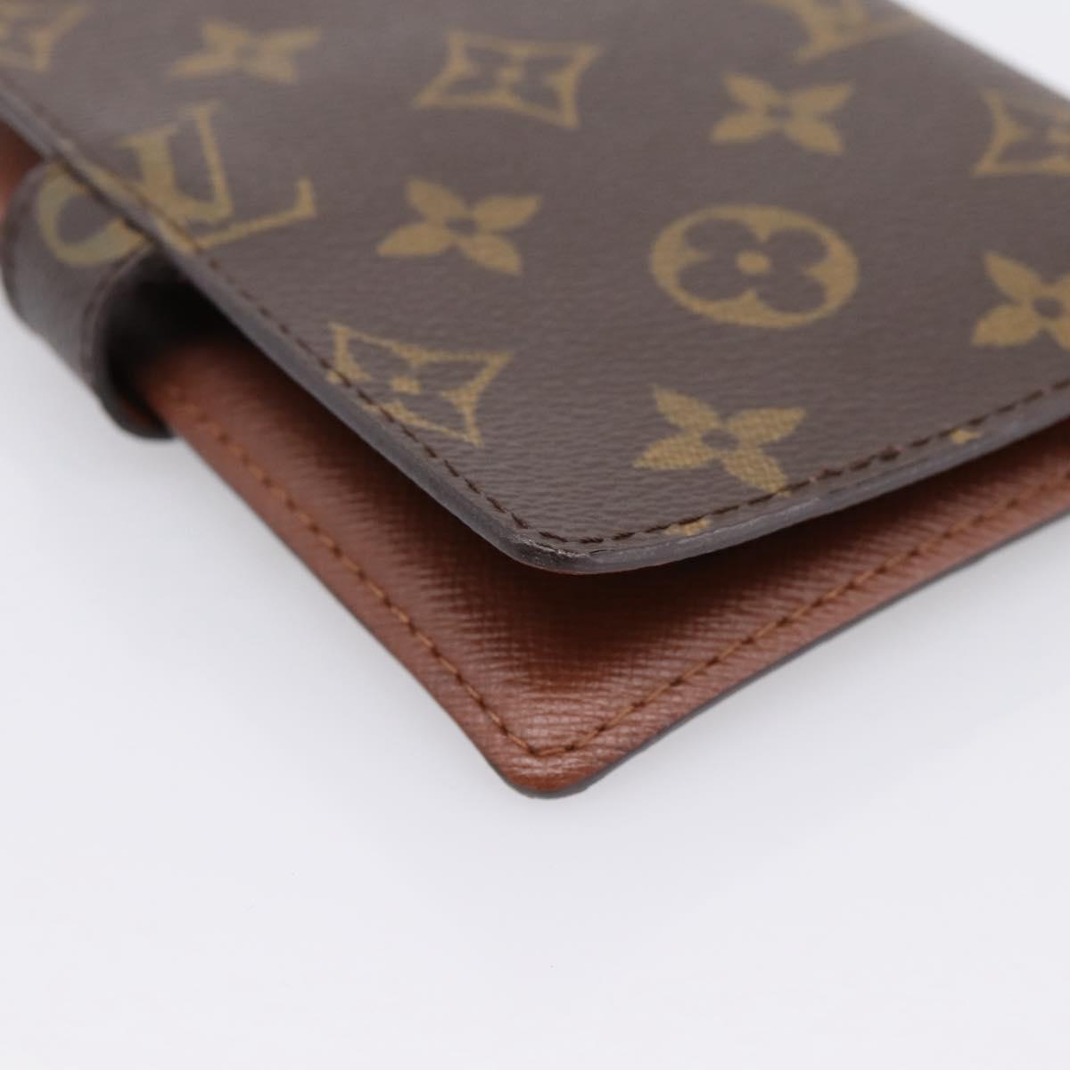 LOUIS VUITTON Monogram Agenda PM Day Planner Cover R20005 LV Auth am12435V