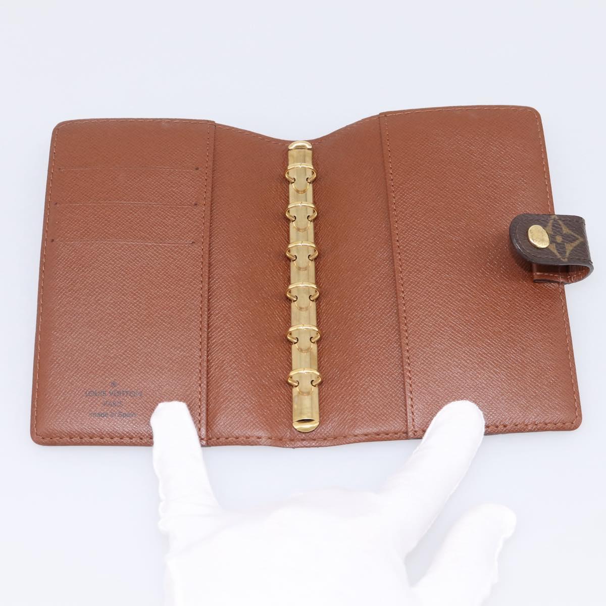 LOUIS VUITTON Monogram Agenda PM Day Planner Cover R20005 LV Auth am12435V