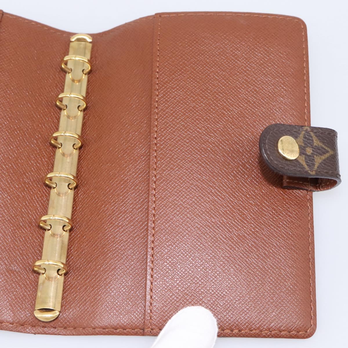LOUIS VUITTON Monogram Agenda PM Day Planner Cover R20005 LV Auth am12435V
