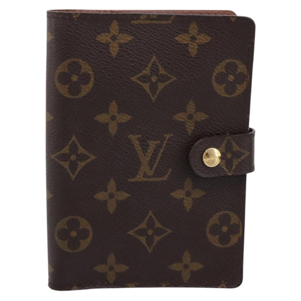 LOUIS VUITTON Monogram Agenda PM Day Planner Cover R20005 LV Auth am12435V