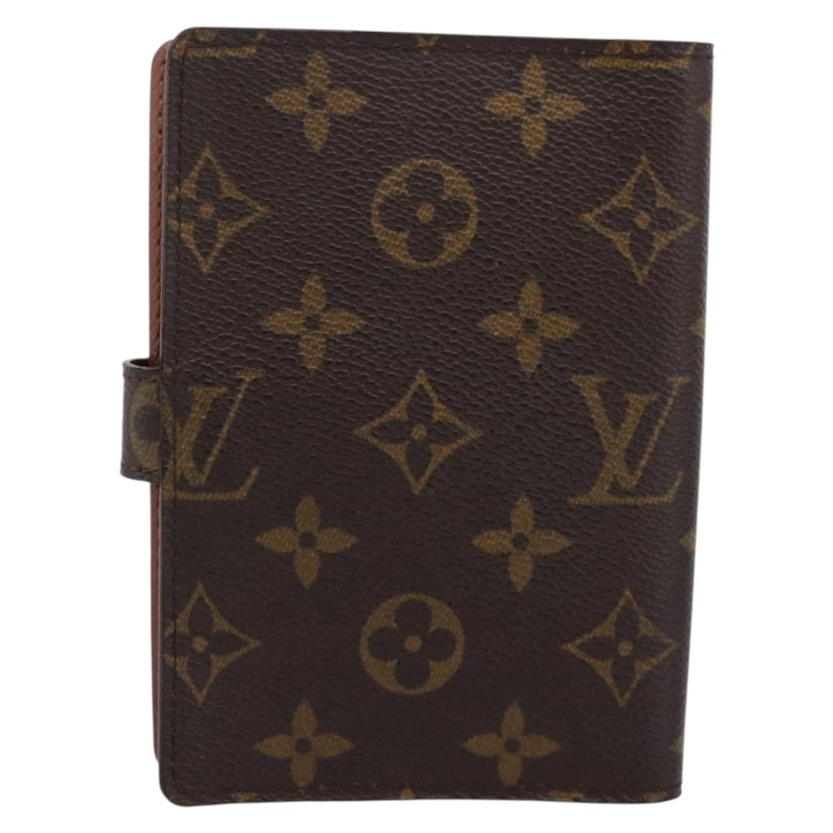 LOUIS VUITTON Monogram Agenda PM Day Planner Cover R20005 LV Auth am12435V