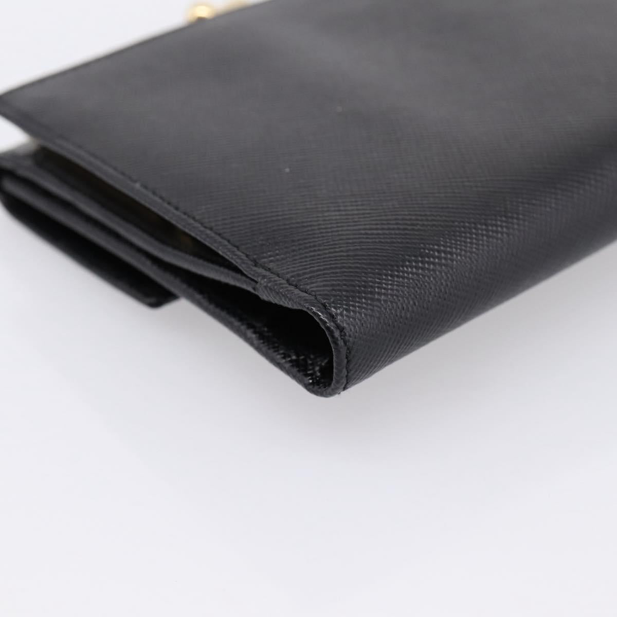 Salvatore Ferragamo Gancini Compact Trifold Wallet Leather Auth am12438V