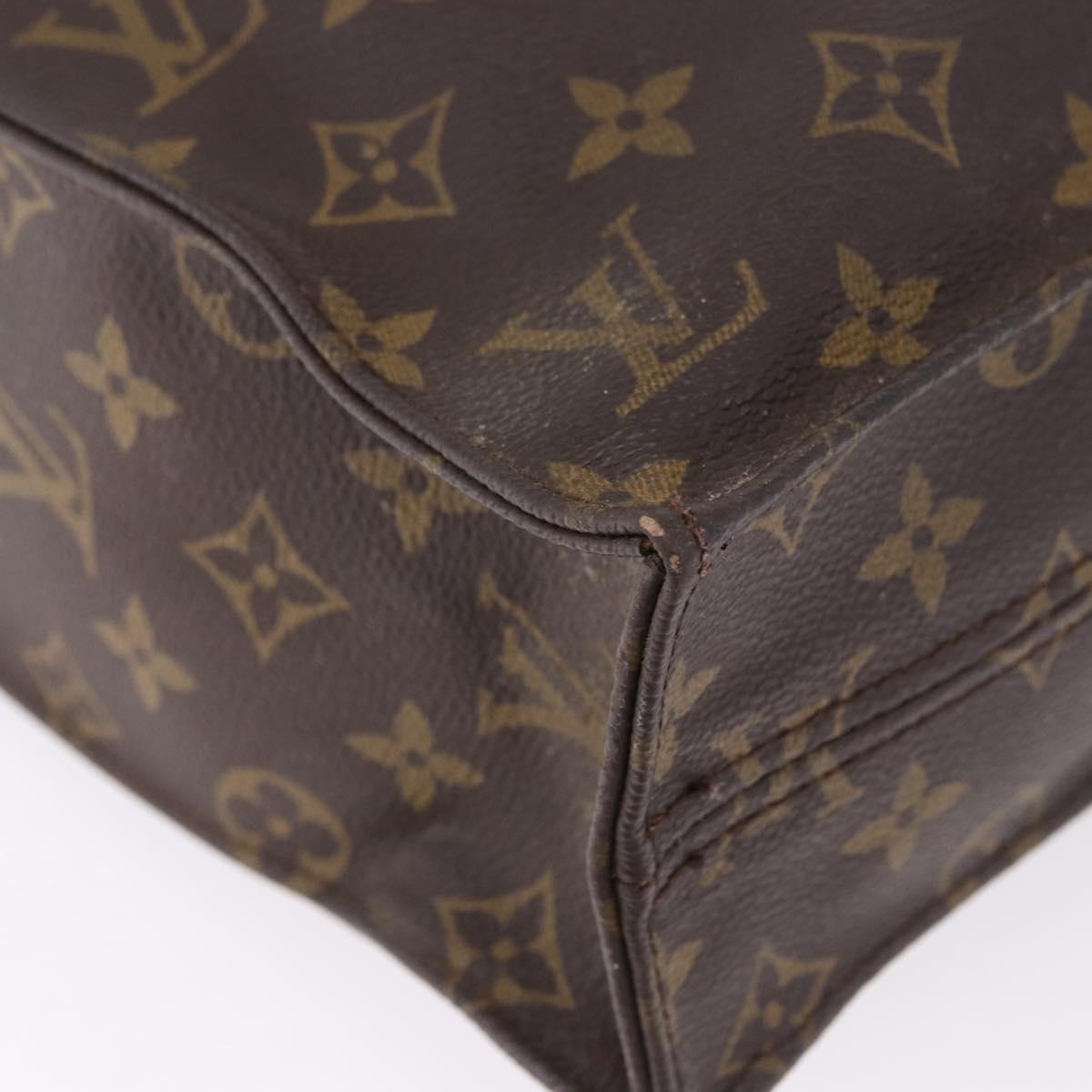 LOUIS VUITTON Monogram Sac Plat Hand Bag M51140 LV Auth am12439