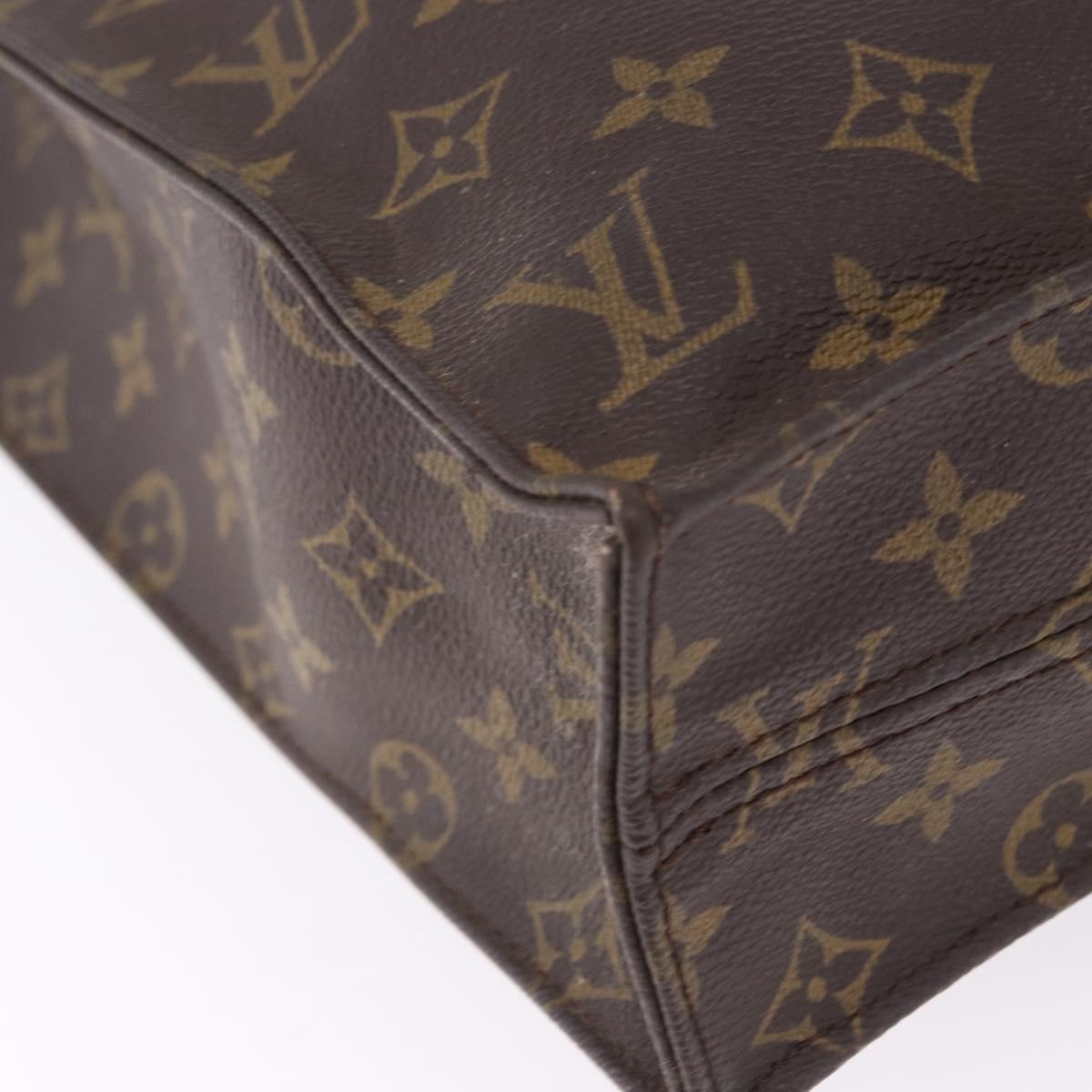 LOUIS VUITTON Monogram Sac Plat Hand Bag M51140 LV Auth am12439