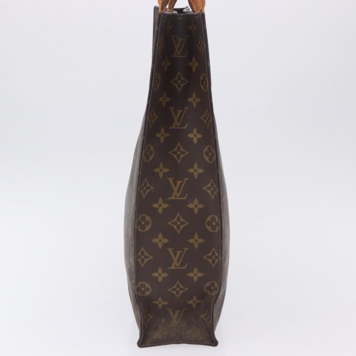 LOUIS VUITTON Monogram Sac Plat Hand Bag M51140 LV Auth am12439