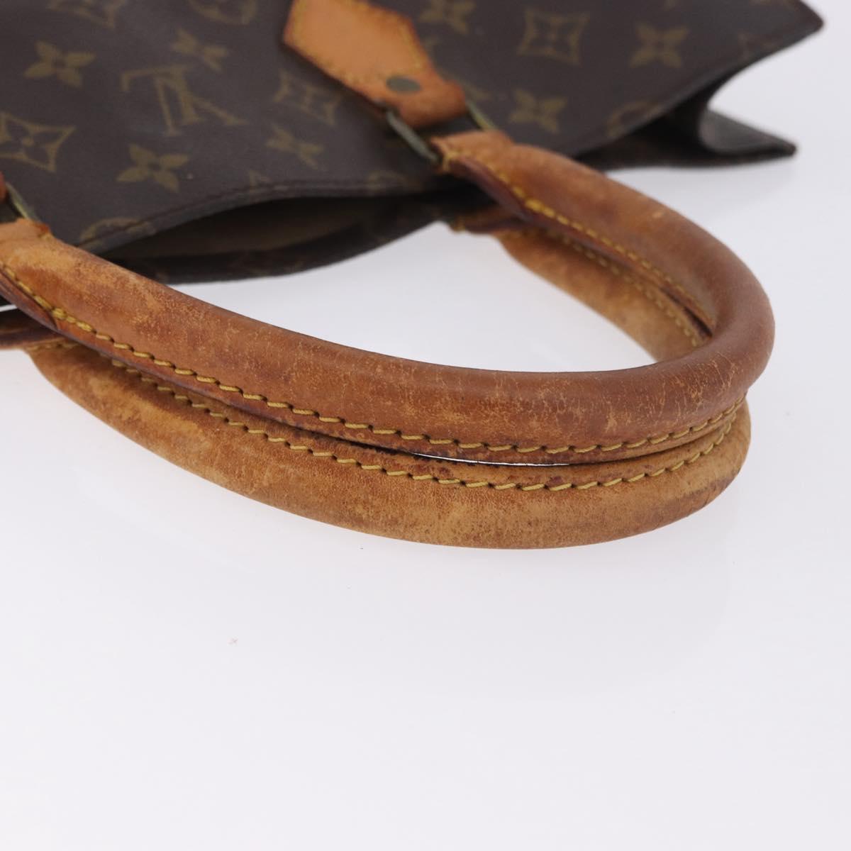 LOUIS VUITTON Monogram Sac Plat Hand Bag M51140 LV Auth am12439
