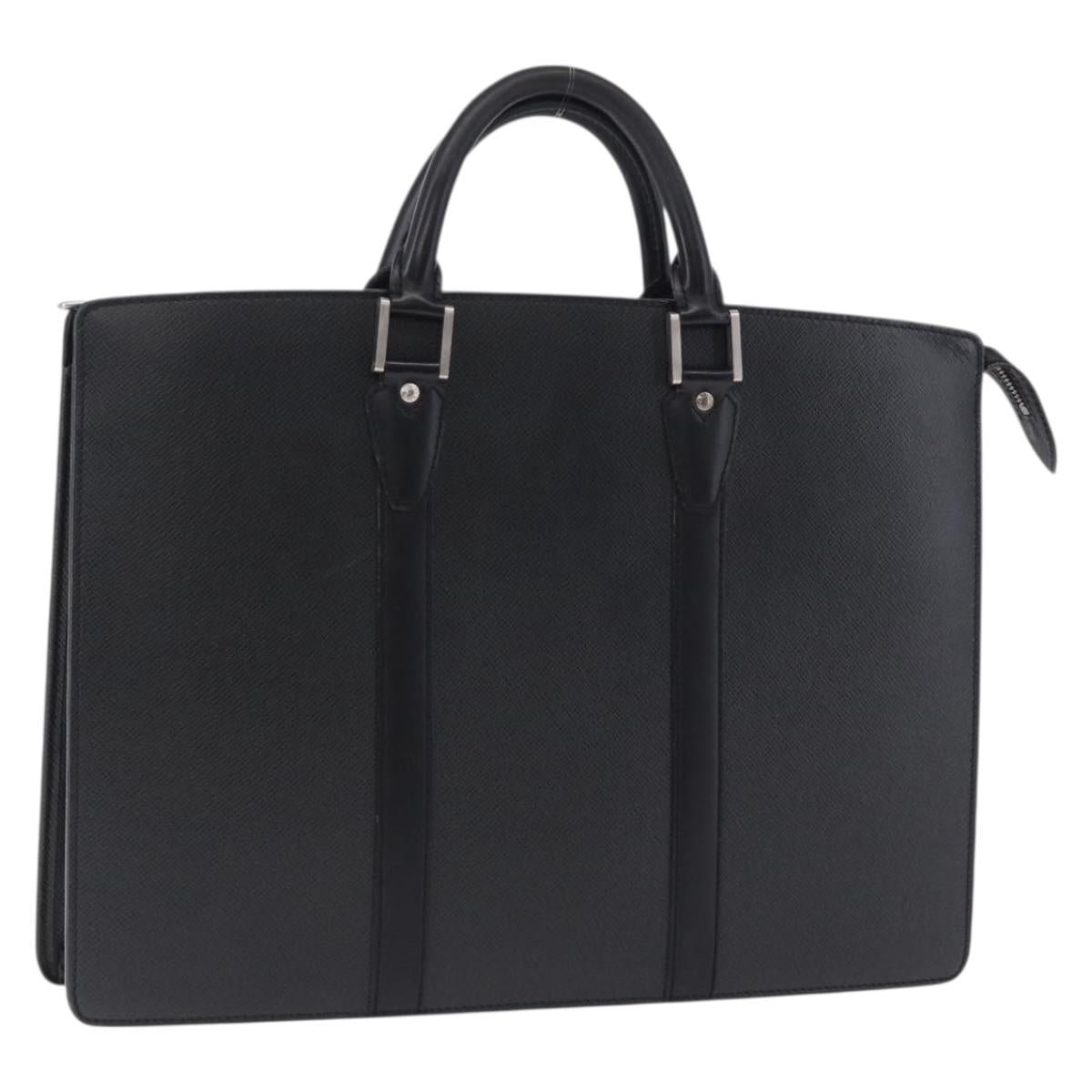 LOUIS VUITTON Taiga Porte Documents Rozan Bag Ardoise M30052 LV Auth am12442