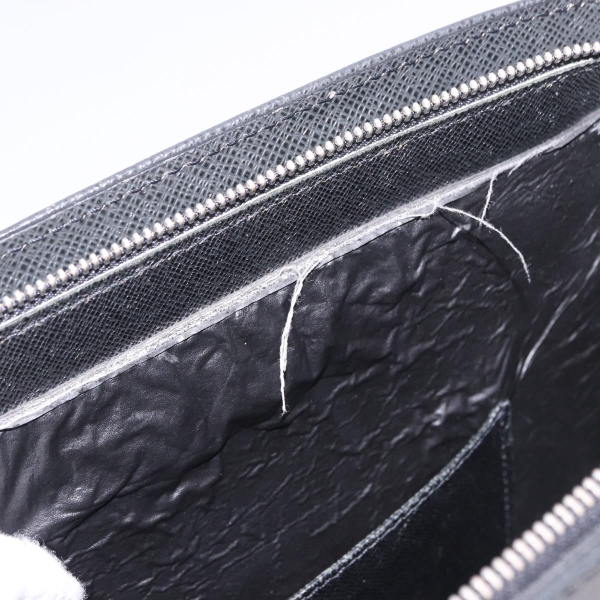 LOUIS VUITTON Taiga Porte Documents Rozan Bag Ardoise M30052 LV Auth am12442