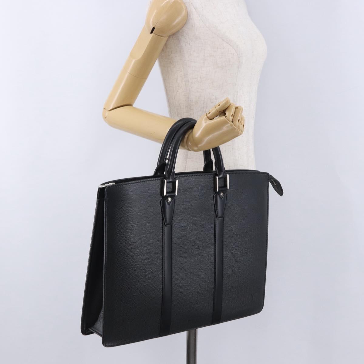 LOUIS VUITTON Taiga Porte Documents Rozan Bag Ardoise M30052 LV Auth am12442