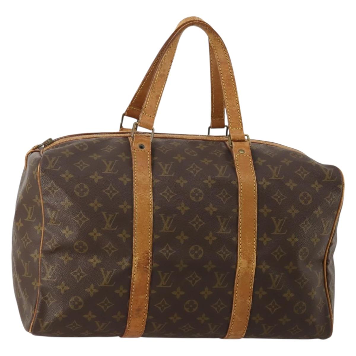 LOUIS VUITTON Monogram Sac Souple 35 Boston Bag M41626 LV Auth am12447