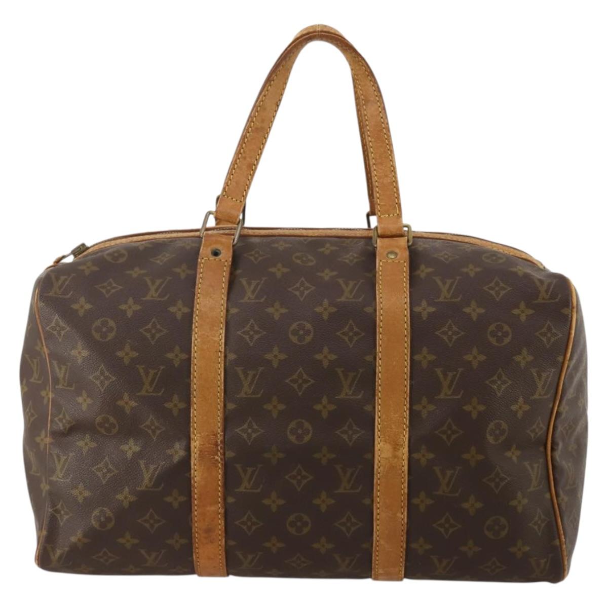 LOUIS VUITTON Monogram Sac Souple 35 Boston Bag M41626 LV Auth am12447