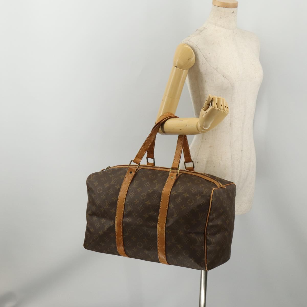 LOUIS VUITTON Monogram Sac Souple 35 Boston Bag M41626 LV Auth am12447