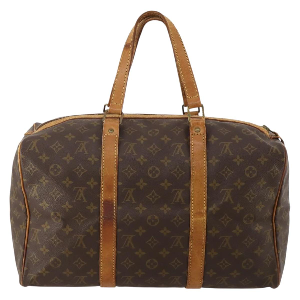 LOUIS VUITTON Monogram Sac Souple 35 Boston Bag M41626 LV Auth am12447