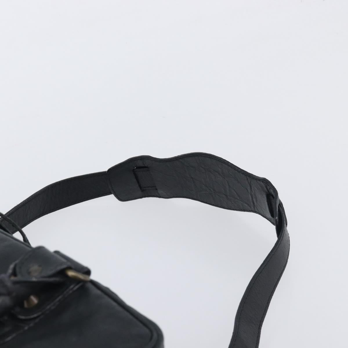 BALENCIAGA The Box Hand Bag Leather 2way Black 145694 Auth am12450V