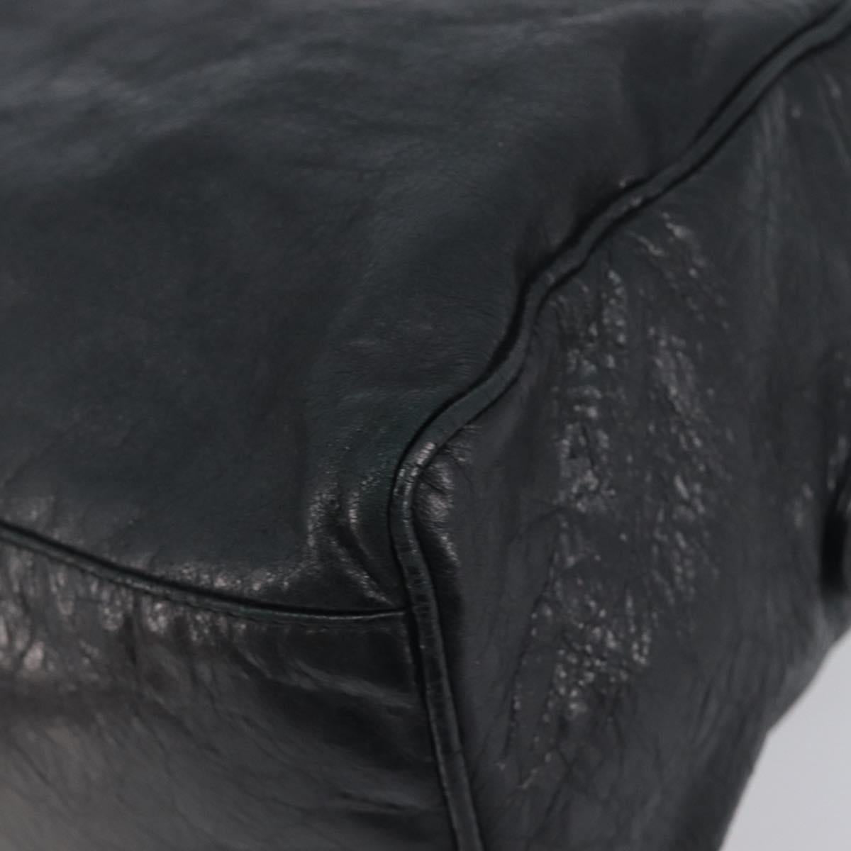 BALENCIAGA The Box Hand Bag Leather 2way Black 145694 Auth am12450V