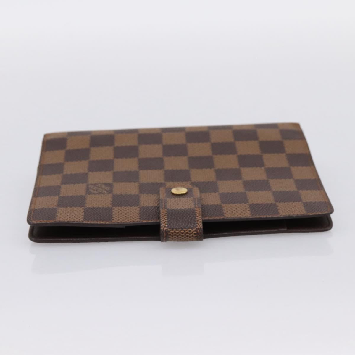 LOUIS VUITTON Damier Ebene Agenda MM Day Planner Cover R20240 LV Auth am12467V