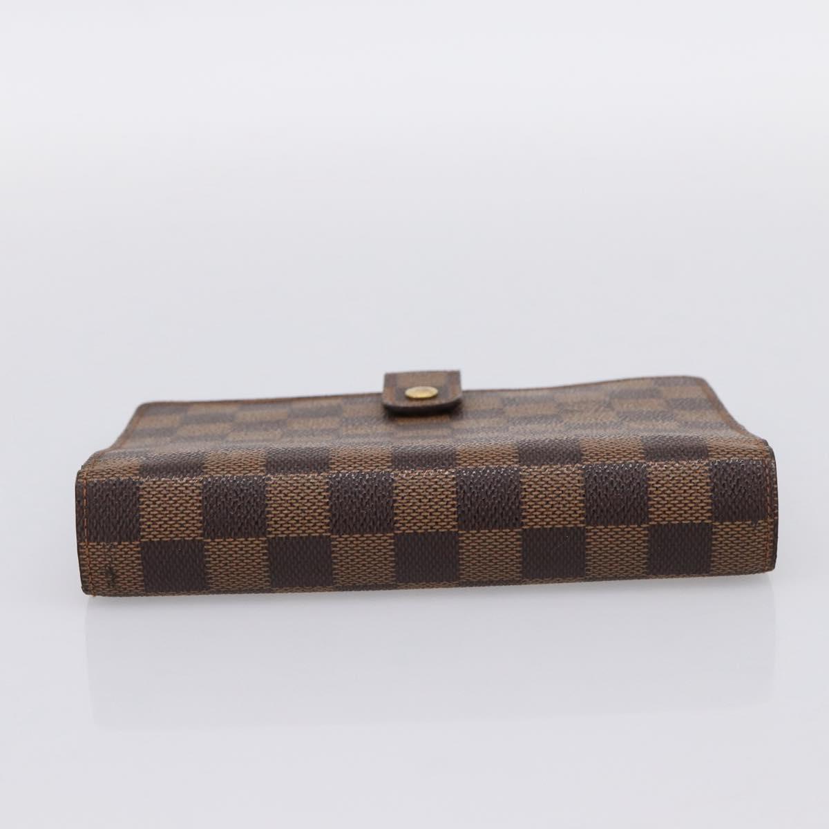 LOUIS VUITTON Damier Ebene Agenda MM Day Planner Cover R20240 LV Auth am12467V