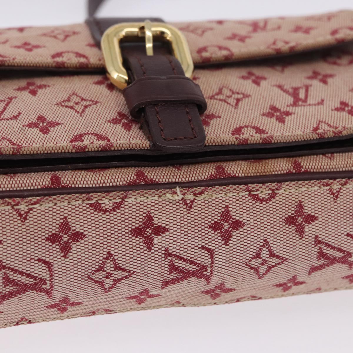 LOUIS VUITTON Monogram Mini Juliet MM Shoulder Bag Red M92219 LV Auth am12469
