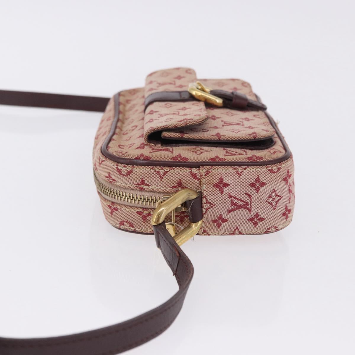 LOUIS VUITTON Monogram Mini Juliet MM Shoulder Bag Red M92219 LV Auth am12469